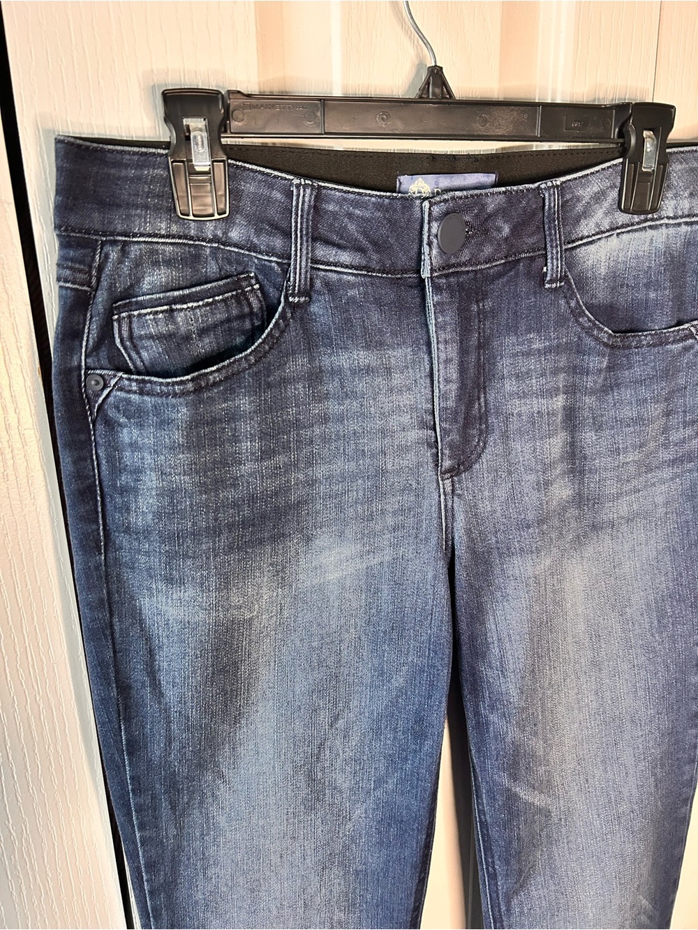 Democracy Women’s Size 10 Ab Solution Mid-Rise Jeans Dark Wash Blue Bootcut - Picture 3 of 7